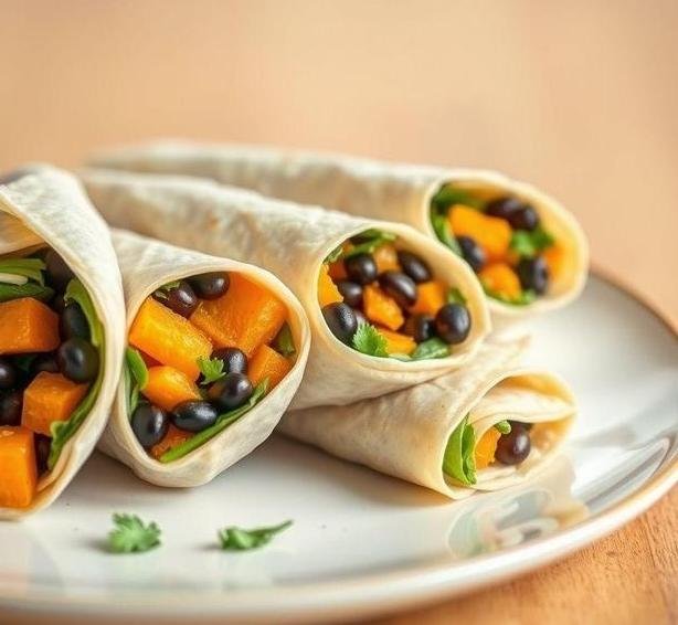bean and butternut wraps