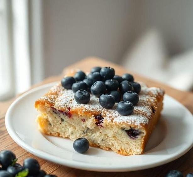blueberry traybake