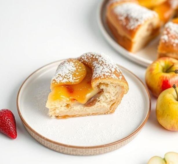 brioche frangipane apple pudding