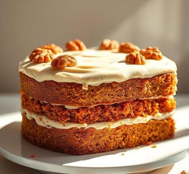 carrot and walnut cake