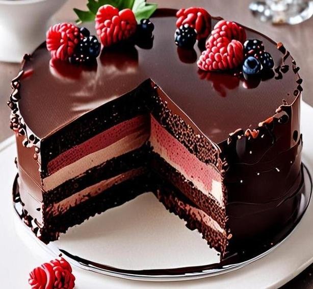 celebration chocolate mousse cake