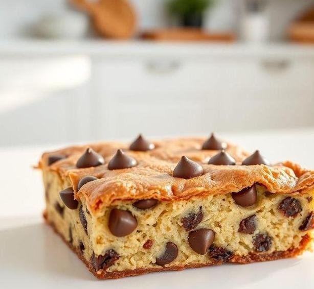 chocolate chip traybake