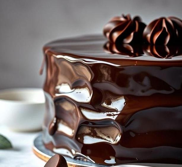 chocolate mirror cake
