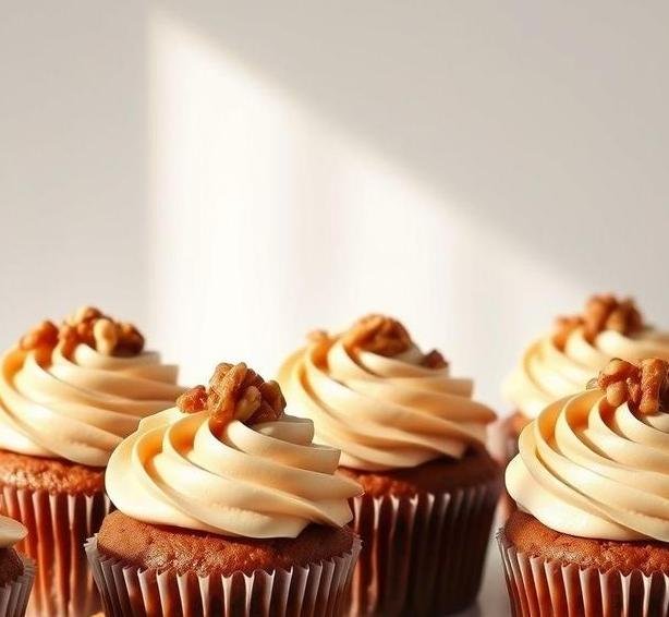 coffee and walnut cupcakes