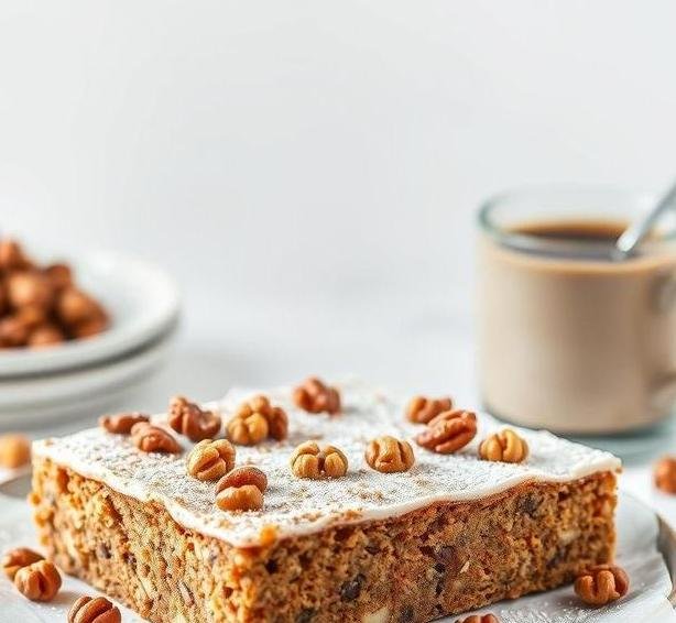coffee and walnut traybake