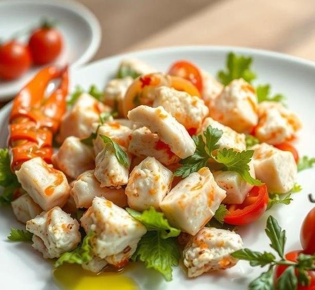 crab and crayfish salad