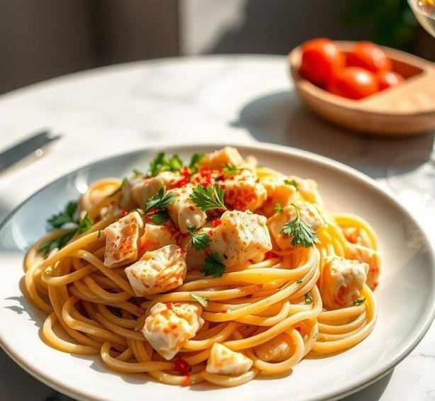 crab linguine