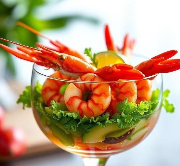 crayfish and avocado cocktail
