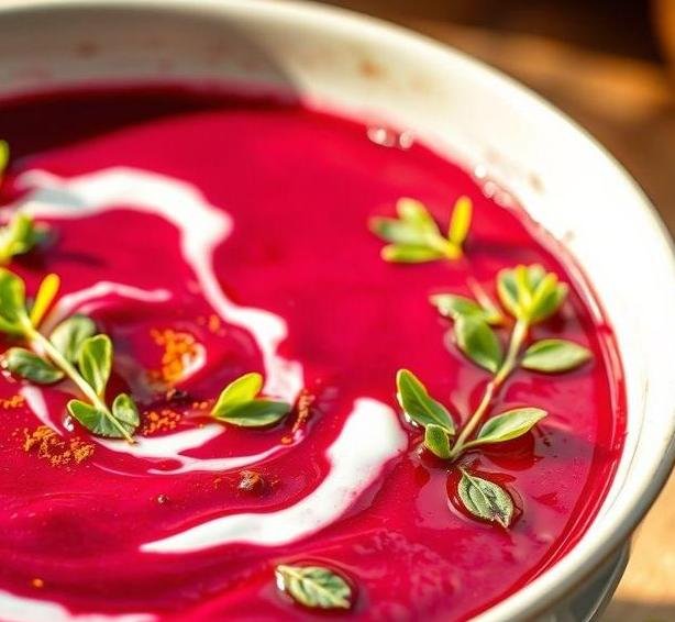 curried beetroot soup