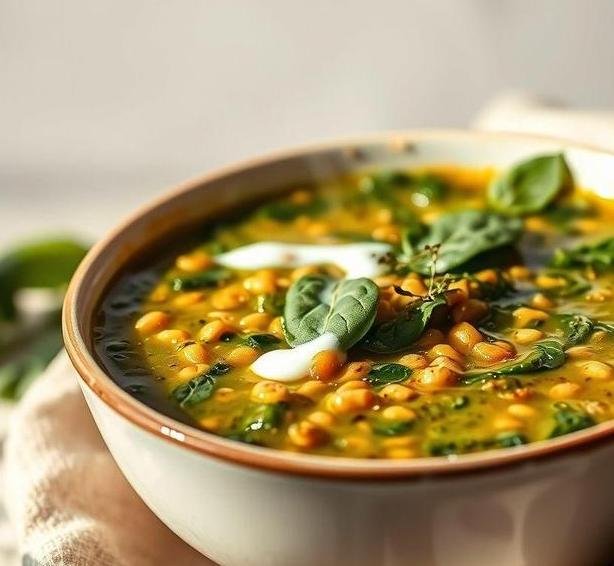 curried lentil and spinach soup recipe