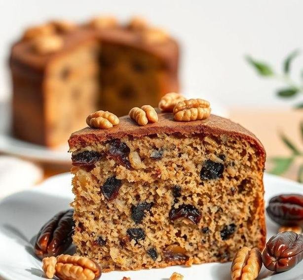 date and walnut cake