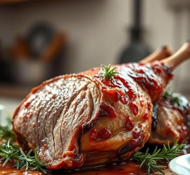 fast roast rosemary leg of lamb
