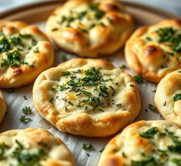 garlic herb flatbreads recipe