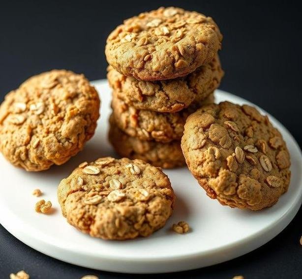 ginger oat crunch biscuits
