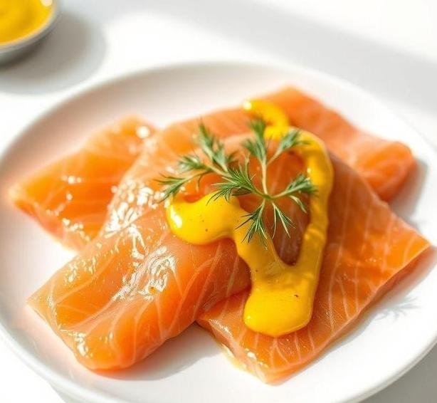 gravadlax with mustard and dill sauce