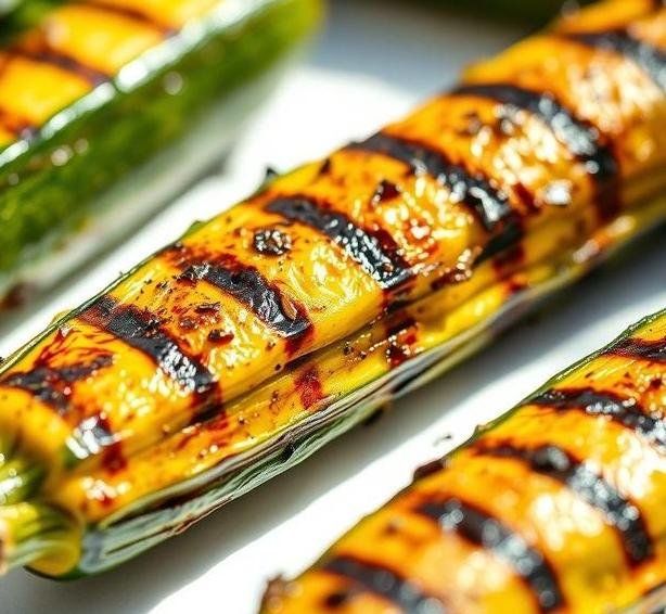 grilled courgettes