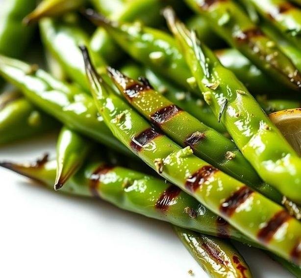 grilled lemon edamame beans