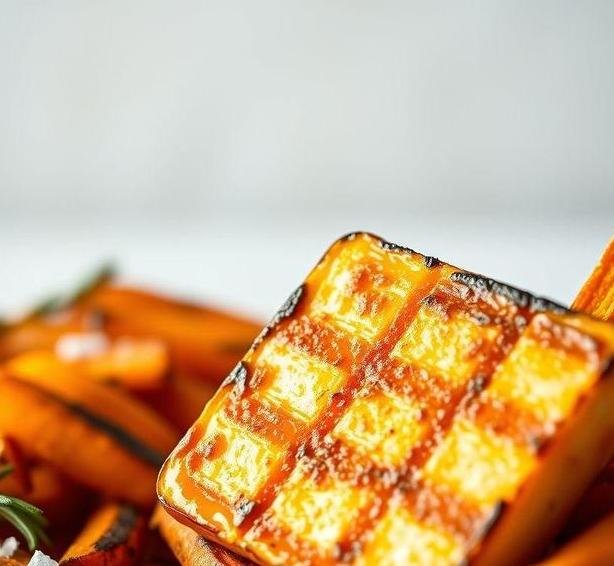 halloumi and sweet potato fries