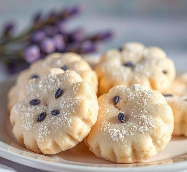 lavender shortbread biscuits
