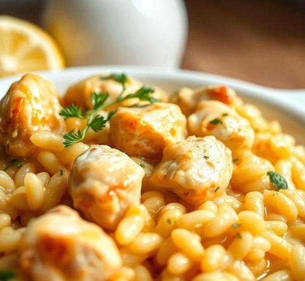 lemon chicken risotto