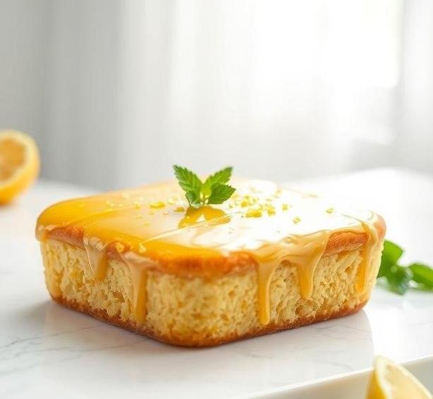 lemon drizzle traybake