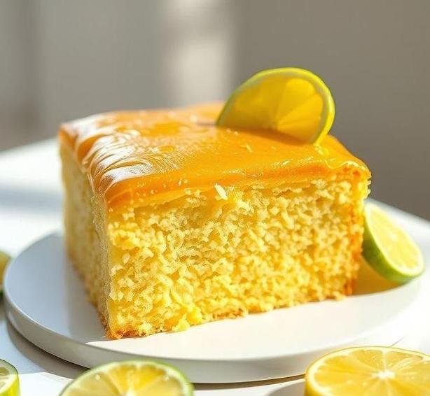 lemon lime traybake
