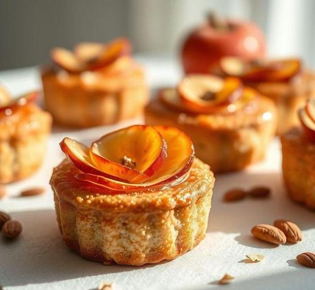mini apple and almond cakes