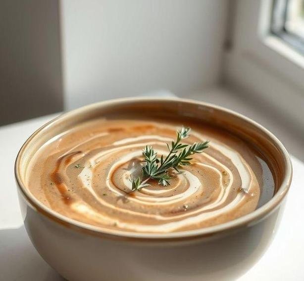 mushroom and leek soup