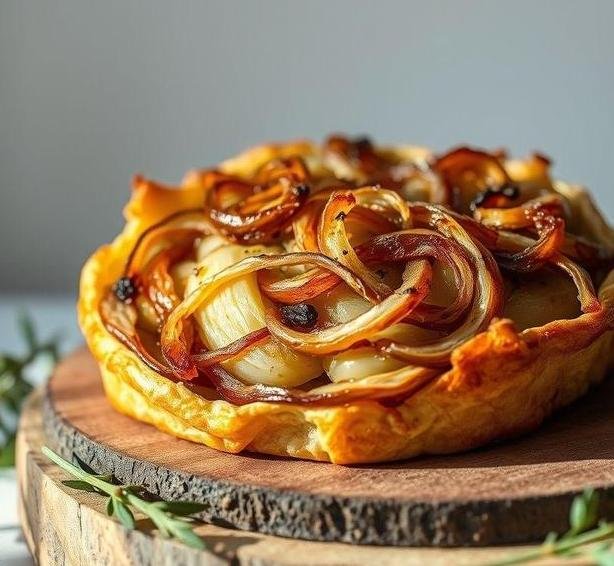 onion artichoke tart