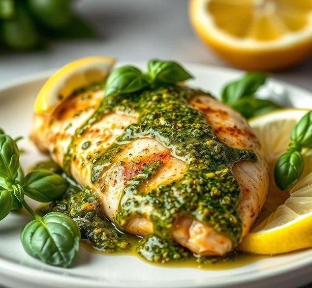 pesto lemon chicken