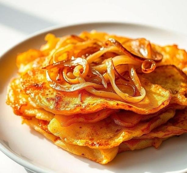 potato rosti with onion