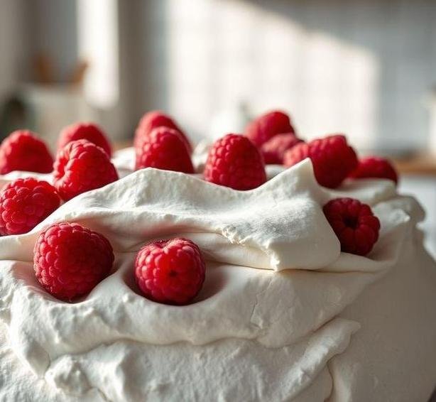 raspberry pavlova
