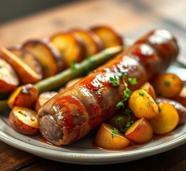roasted sausage and potato supper