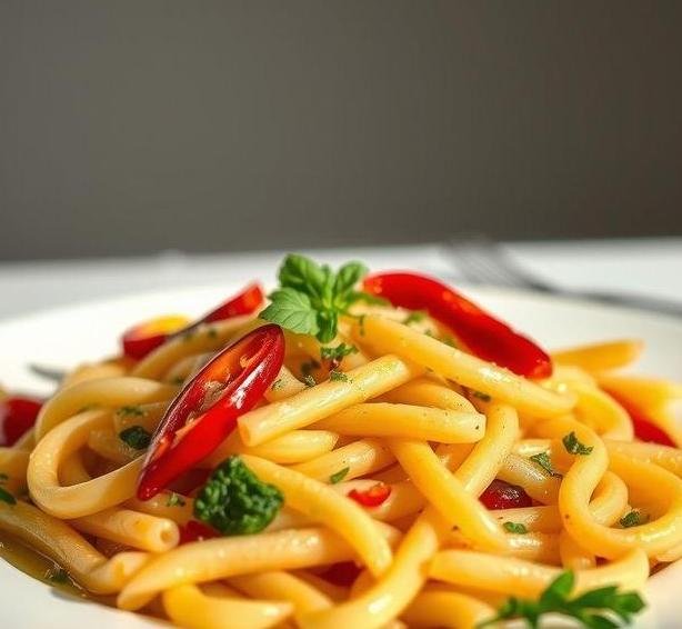romano pepper and herb penne