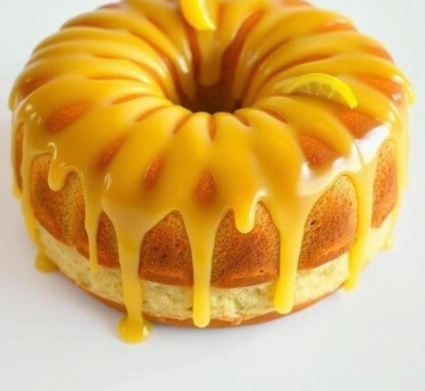 round lemon drizzle cake