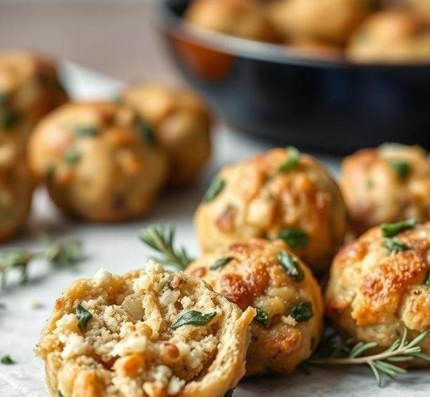 sage and onion stuffing balls