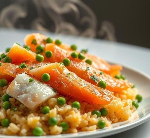 smoked salmon and haddock kedgeree