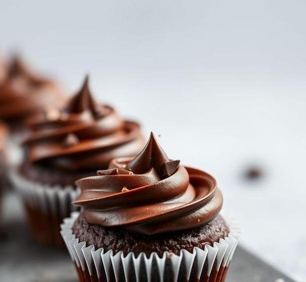tiny chocolate cupcakes