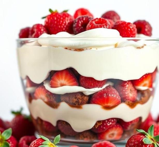 tiramisu red fruit trifle