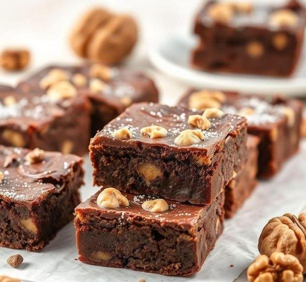 walnut and chocolate brownies